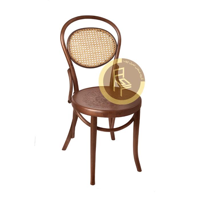 صندلی چوبی حصیری C35 (گردویی)